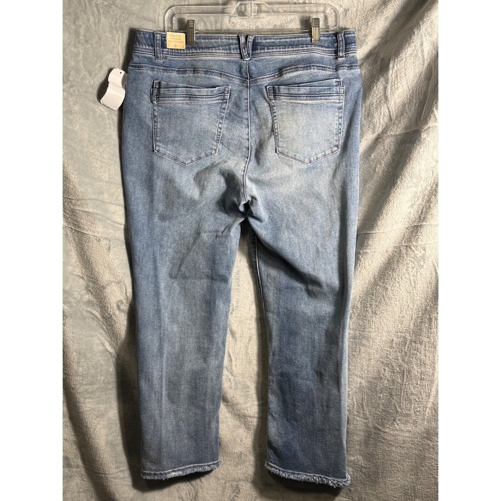 NWT Democracy‎ Women's Size 16 High Rise Slim Straight Ab Technology Jeans new - Picture 2 of 14